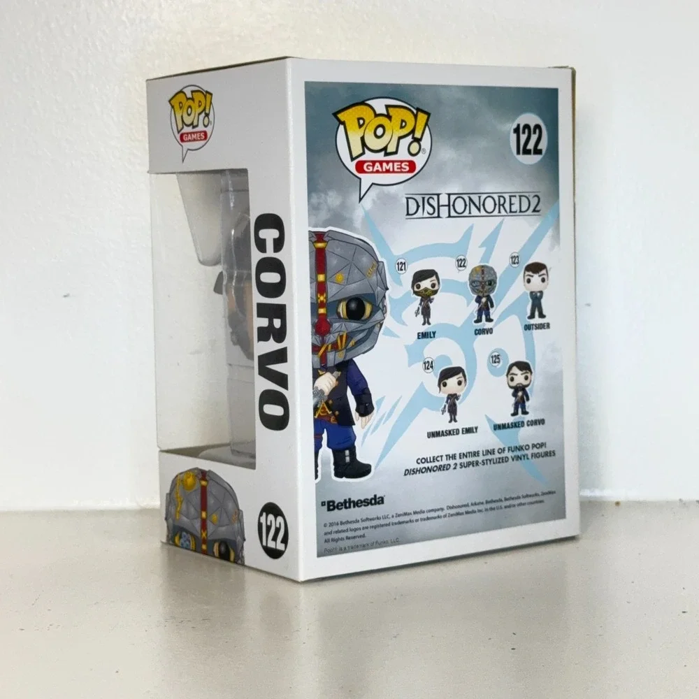 Funko Pop Corvo #122 Dishonored Video Game Vinyl Figure Bethesda Collectible